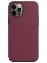 Накладка для Apl IPh 14 Pro Max, SILICONE COVER Soft-touch с MagSafe, бордовый