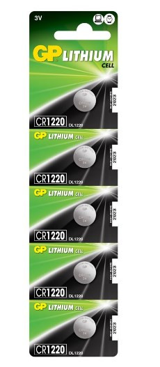 Батарейка GoPower CR1220 BL5 Lithium 3V