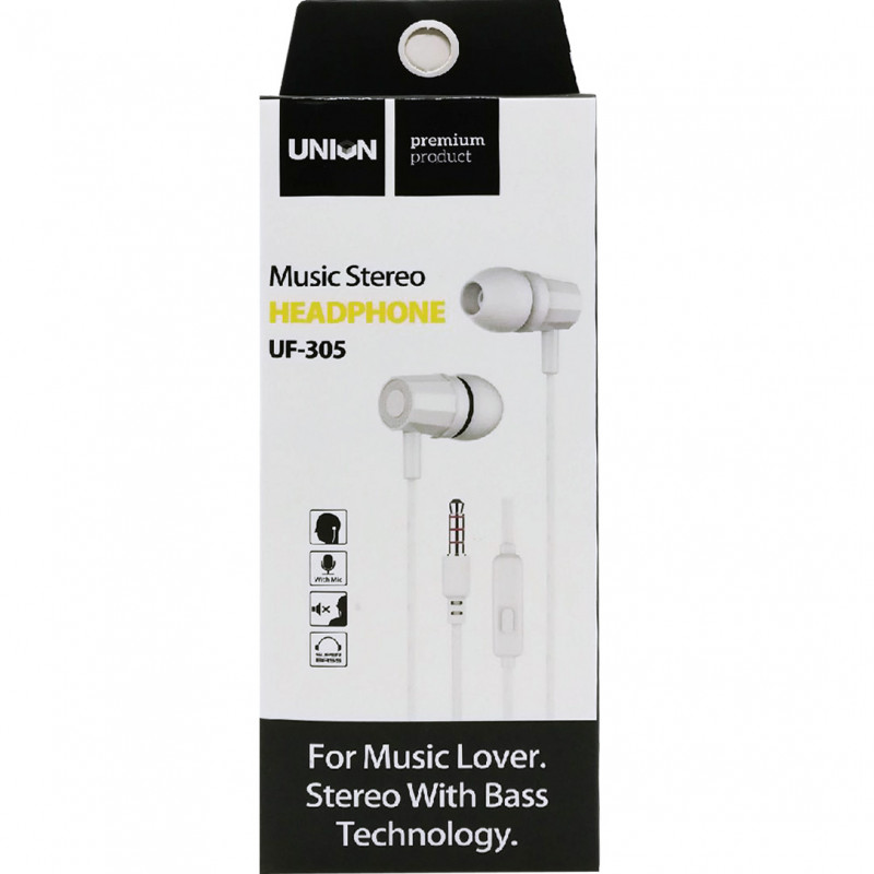 Наушники UNION UF-305 вакуумные