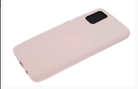 Накладка для SAMSUNG A415F A41, Silicone Case, пудра