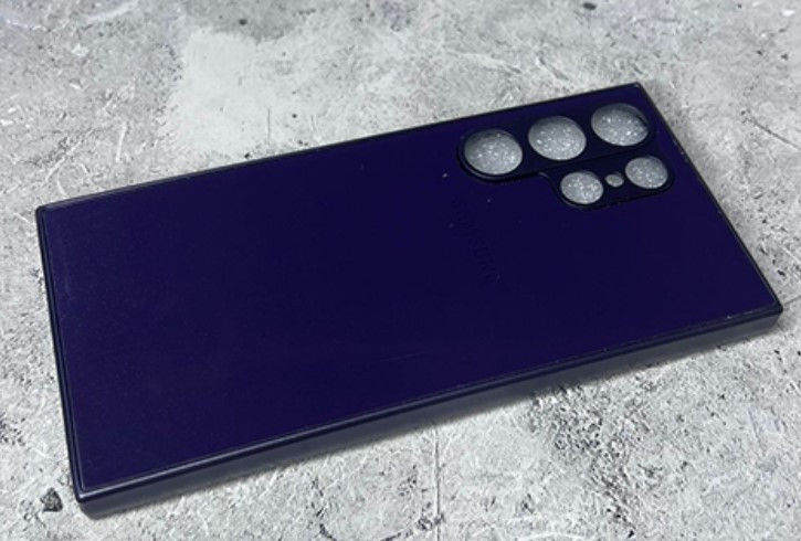 Накладка для HUAWEI Honor X7B, металлик с защитой камеры, фиолетовый