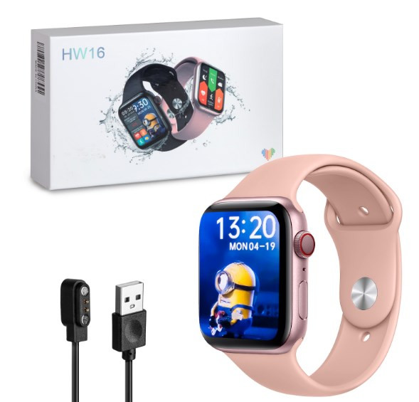 Фитнес браслет HW16. розовый