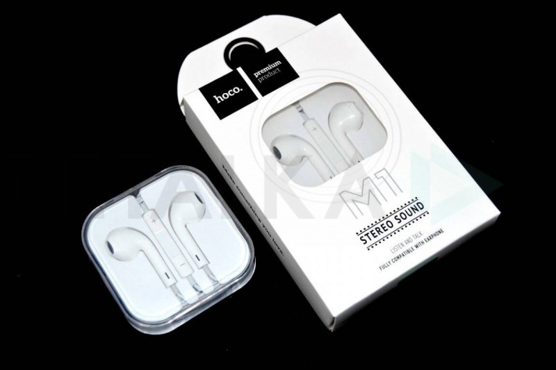 Гарнитура HOCO M1 Original Series Earphone For Apl вставная проводная стерео