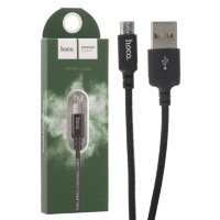 USB кабель для Micro HOCO X14, Times Speed, текстильный, черный (1м)