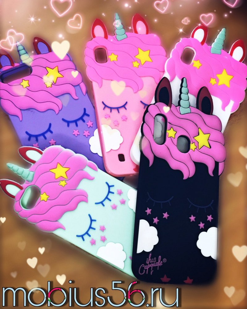 Силикон для SAMSUNG A205F (A20)/A305F (A30), Форма Единорожка