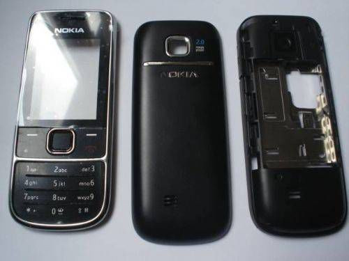 Корпус для Nokia 2700C со средней частью и клавиатура (черный)