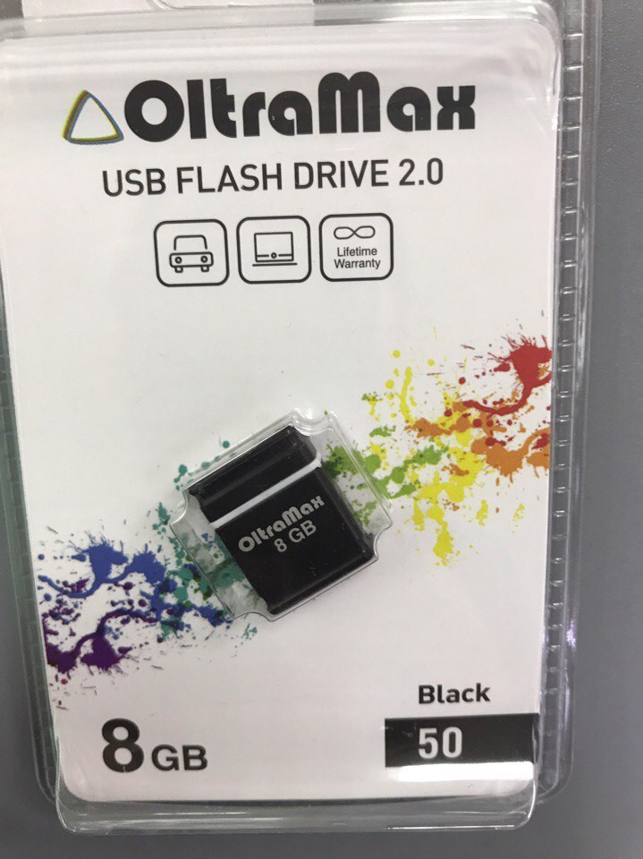 Флеш-накопитель 64Gb OltraMax Drive 50 Mini, белый