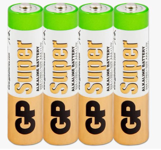 Батарейка GP Super LR03 AAA BL4 Shrink  Alkaline 1.5V