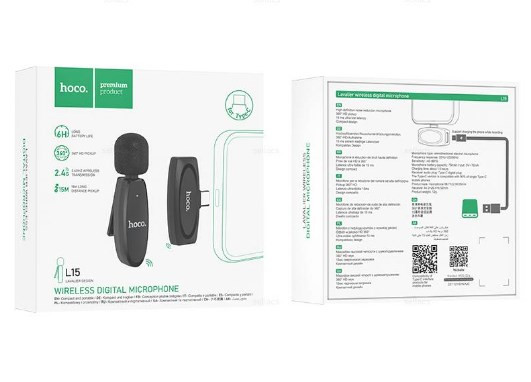 Микрофон петличка беспроводной Type-C Hoco L15