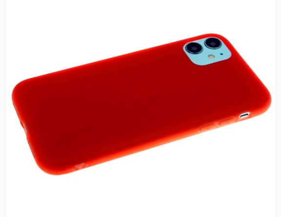 Силикон для Samsung A515F A51, прозрачный, красный