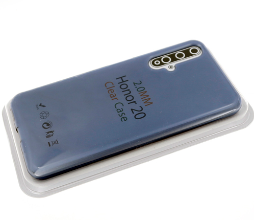 Накладка для SAMSUNG A71 A715F, SILICONE COVER Soft-touch, прозрачный, синий