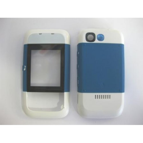 Корпус для Nokia 5200 (синий/белый)