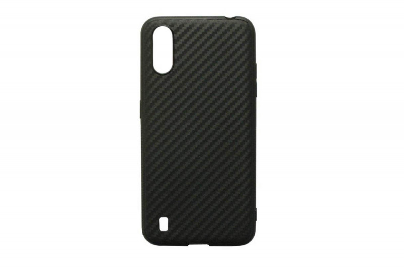 Накладка для SAMSUNG S22 SM-S901B, карбон, черный