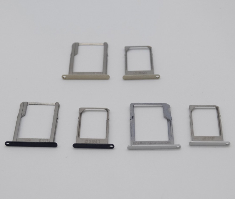 Контейнер SIM+Micro SD для Samsung A300F/A500F/A700F(комплект 2шт) (черный) Оригинал