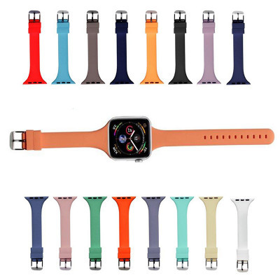 Ремешок для Apl watch 42mm 44mm 45mm 49mm, силиконовый с креплением, лимонный
