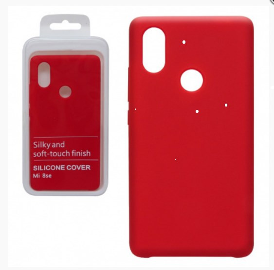 Накладка для XIAOMI Mi 11 lite, SILICONE COVER Soft-touch, красный