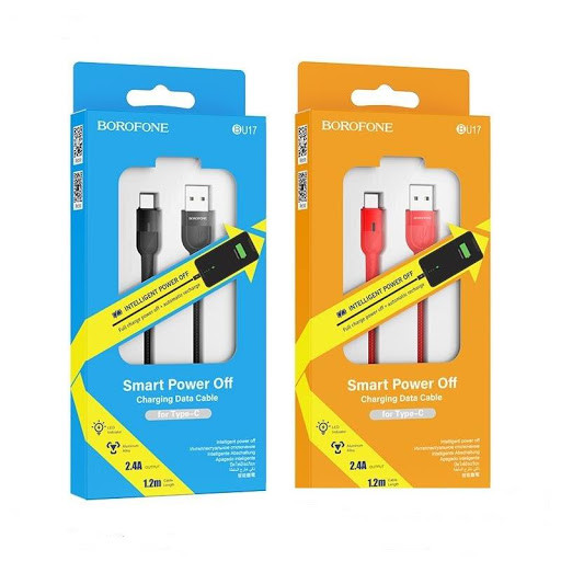 USB кабель для Micro BOROFONE BU17 Starlight smart power, 2.4А, 1.2 м