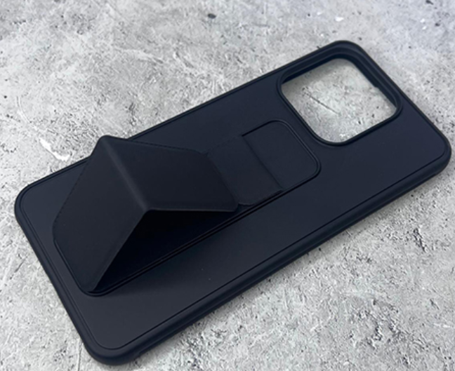 Накладка для XIAOMI REDMI 12C, с подставкой, черный
