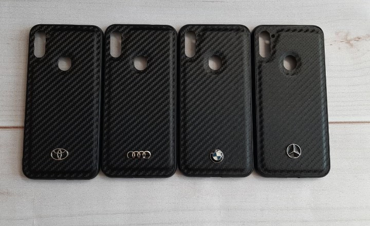 Накладка для Samsung A115F A11, M115F M11, карбон, марки машин