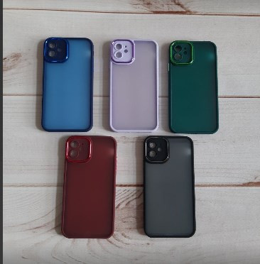 Накладка для XIAOMI Redmi 9A, матовый с окантовкой с защитой камеры, бордовый