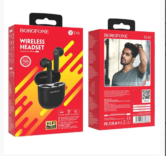 Гарнитура беспроводная BOROFONE BE49 Serenity, Bluetooth, 300 мАч