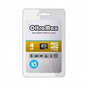 Карта памяти 4Gb MicroSDHC OltraMax Class 10 без адаптера