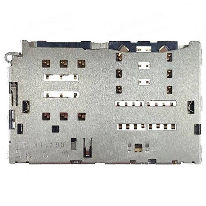 Коннектор SIM+MMC для LG H845/H850/H870DS/K220DS/K500DS/K580DS/M320/M700
