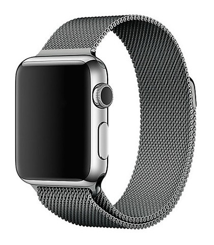 Ремешок для Apl watch 42mm 44mm 45mm 49mm, Milanese loop, серый