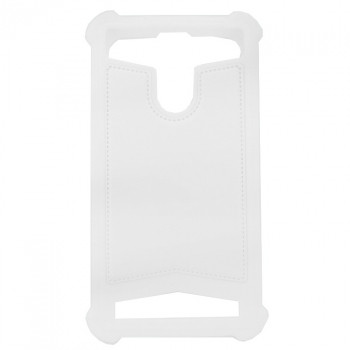 Накладка универсальная с кожаной вставкой 02 (4-4,5 ), красная