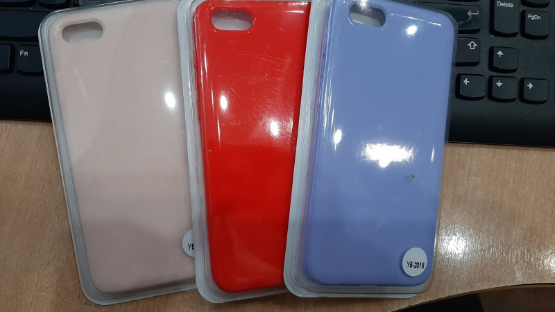 Накладка пластик для HUAWEI Honor 7A/Y6 Pro/Y5 Prime, глянцевая, красный