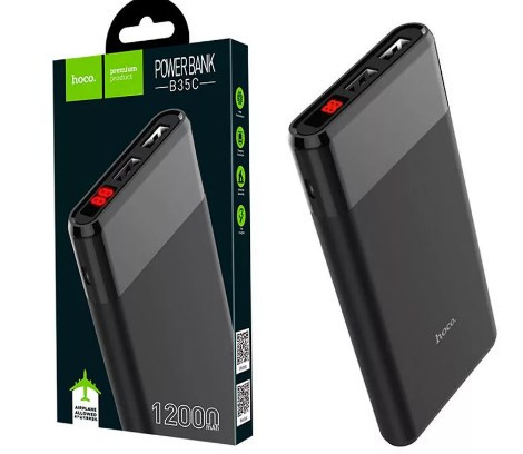 Внешний аккумулятор HOCO B35C Entourage Mobile Power Bank 12000 mAh Li-ion 2хUSB 2,1A