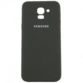 Силикон для SAMSUNG J610F (J6 Plus 2018), Silicone case, серый