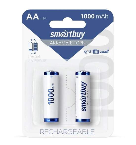 Аккумулятор Smartbuy AA 1600MAh 2BL