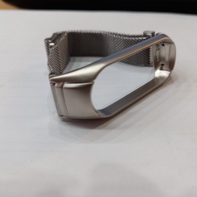 Ремешок для Mi band 3/4, Milanese loop, серебро