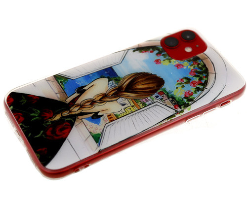 Накладка для XIAOMI Redmi 4X, Девушка у окна