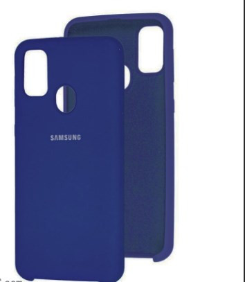 Накладка для SAMSUNG A217 A21S , SILICONE COVER Soft-touch, темно синий