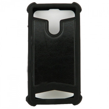 Накладка универсальная с кожаной вставкой 00 (3,0-3,5 ) размер IPh 4, черная