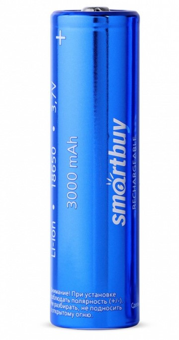 Аккумулятор 18650 Smartbuy, 3000 мАн