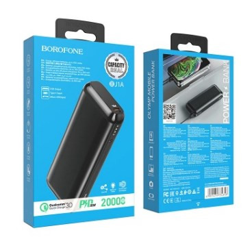 Внешний аккумулятор BOROFONE BJ1A Olymp, 3A, 20000 mAh
