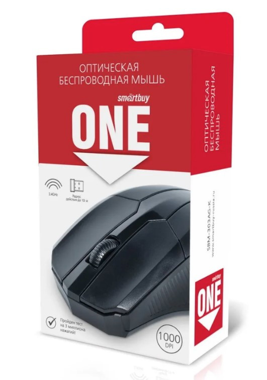 Мышь беспроводная Smartbuy ONE 330, черная