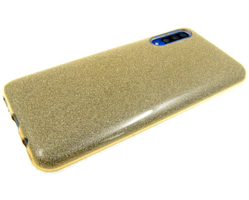 Накладка для XIAOMI Redmi 8, с блестками, золото