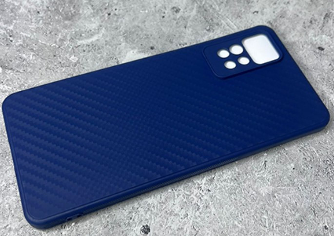 Накладка для Samsung A34, карбон, синий