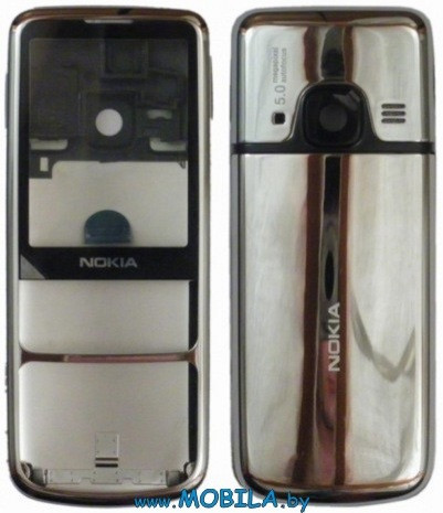 Корпус для Nokia 6700 со средней частью + клавиатура (хром)
