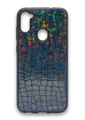 Накладка для Huawei P40, крокодил перламутровый, черный