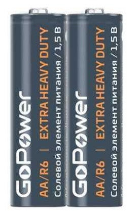 Батарейка GoPower R6 AA Shrink 2 Heavy Duty 1.5V