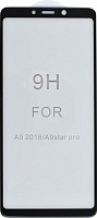 Защитное стекло для SAMSUNG A920F (A9 2018),  5D, черный
