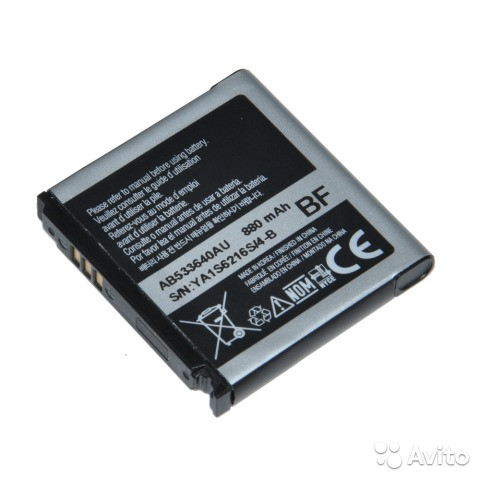 АКБ для SAMS S3600 C3310 S5520 F260 G400 G600 J770 AB533640CU AAA