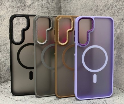 Накладка для SAMSUNG A16, Magsafe, серый