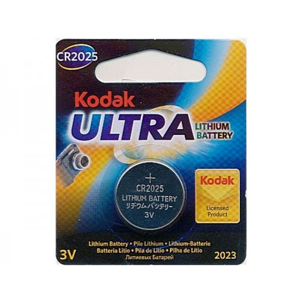 Батарейка Kodak CR2025 BL1 3V /12/06257
