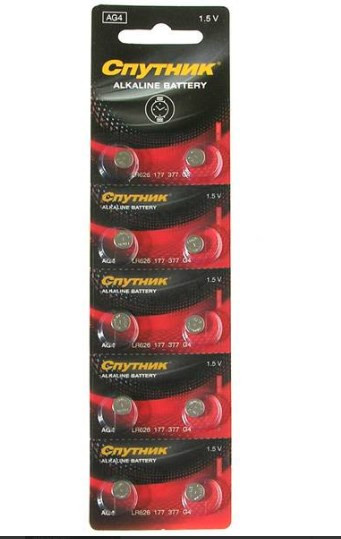 Батарейка Спутник AG4/10BL